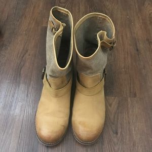 Anthropologie leather boots